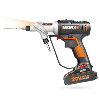 Купить Дрель аккумуляторная WORX Switchdriver WX176.2 20V 2,0Ач кейс фото №2