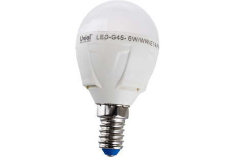 Купить Лампа LED-G45 6W E14 3000K диммер. Palazzo  UNIEL фото №1
