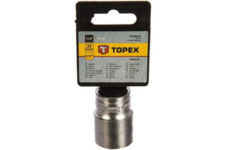 Купить Головка торцевая TOPEX 1/2*21mm 38D721 фото №1